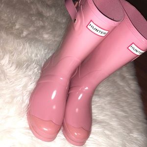 Women Tall Pink Hunter Boots